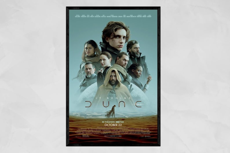 Dune Movie Poster Collection | Sci-fi Wall Art | Arrakis Landscape ...