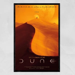 Dune Movie Poster Collection | Sci-fi Wall Art | Arrakis Landscape ...