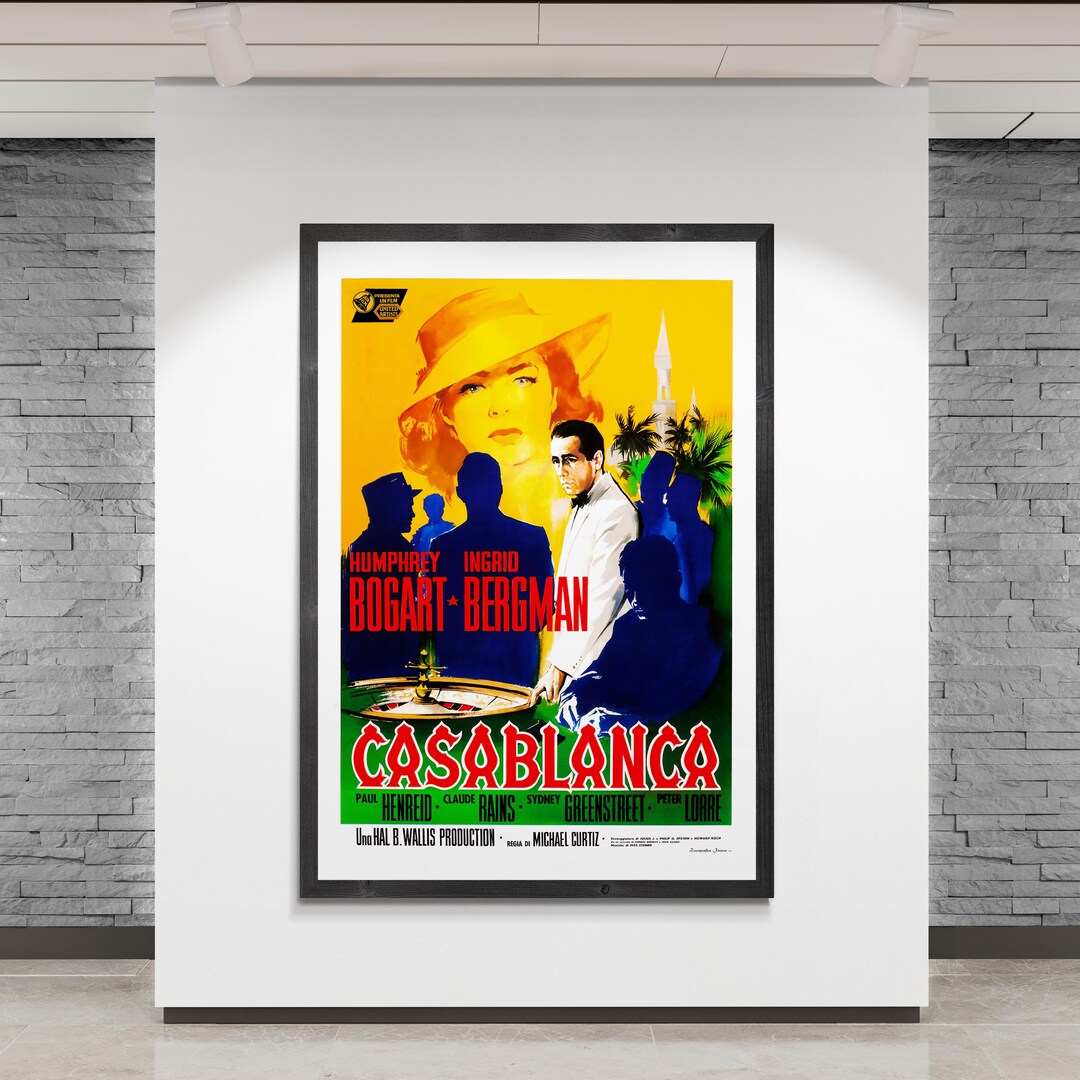 Casablanca (1942) Italian Movie Poster - Etsy