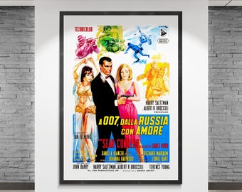 Póster de la película italiana Desde Rusia con amor (1963)