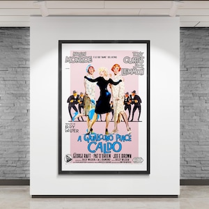 Some Like It Hot (1959) Italian Movie Poster Marilyn Monroe