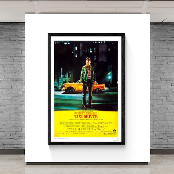 タクシードライバー（1976年）のクラシック映画ポスター、ロバート・デ
