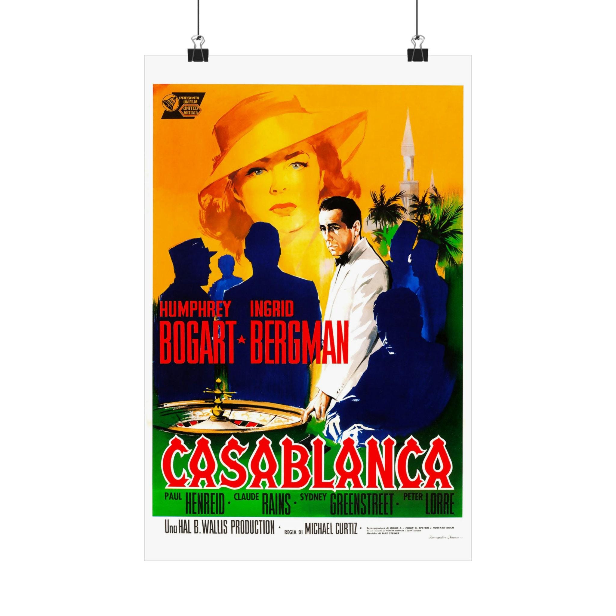 Casablanca (1942) Italian Movie Poster - Etsy Australia