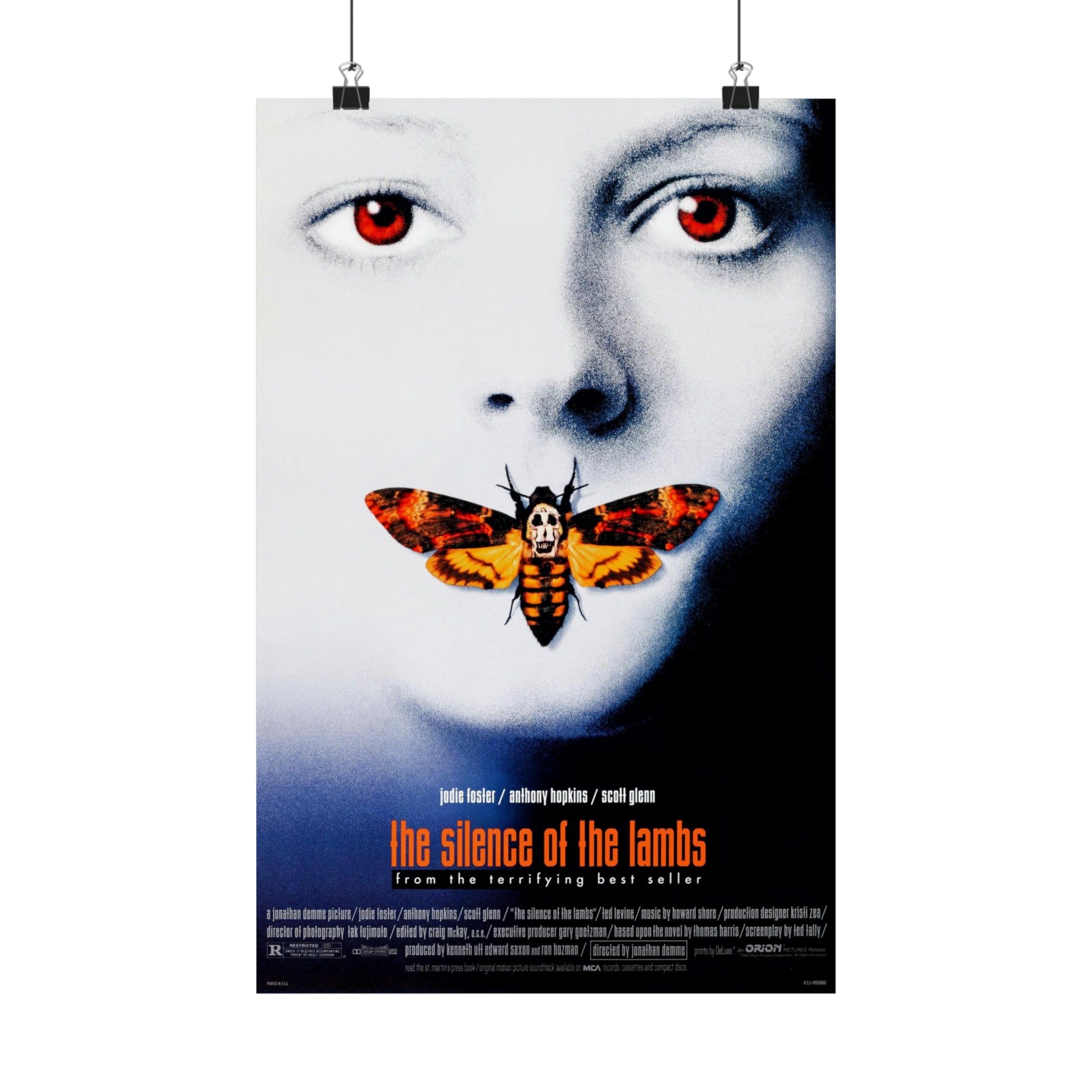 The Silence of the Lambs (1991) Classic Movie Poster - Etsy