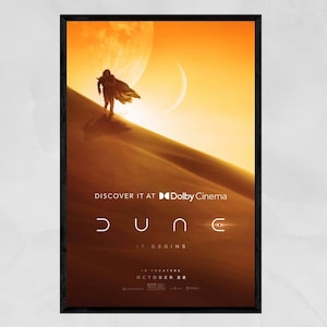 Dune Movie Poster Collection | Sci-fi Wall Art | Arrakis Landscape ...