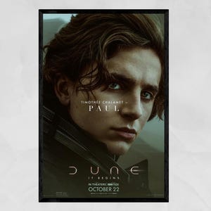 Dune Movie Poster Collection | Sci-fi Wall Art | Arrakis Landscape ...