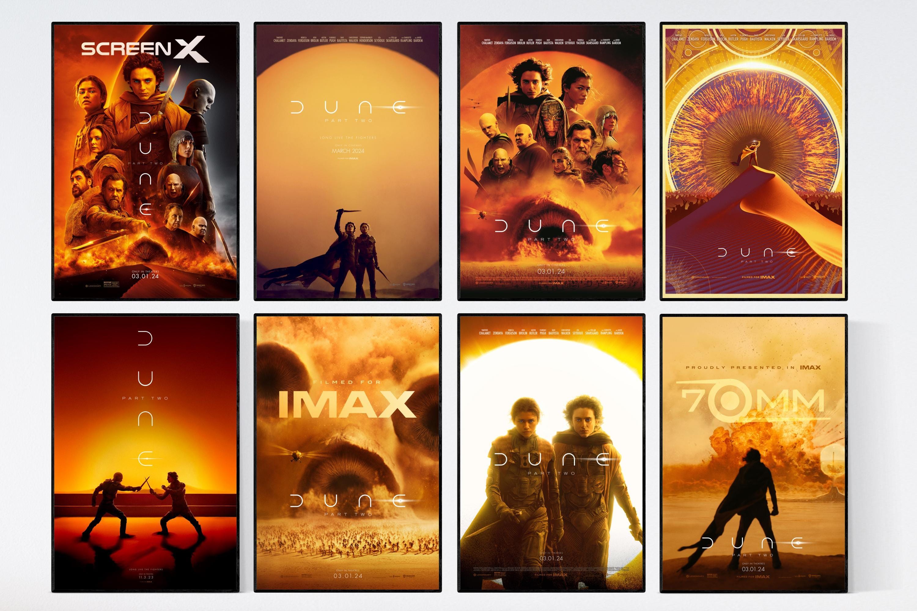 Dune Movie Poster Collection | Sci-fi Wall Art | Arrakis Landscape ...