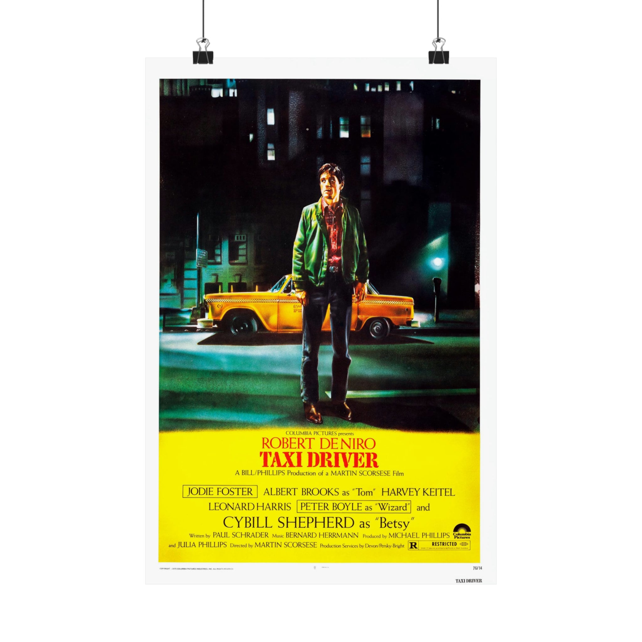 タクシードライバー（1976年）クラシック映画ポスター ロバート・デ