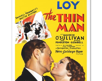 The Thin Man (1934) Classic Movie Poster William Powell
