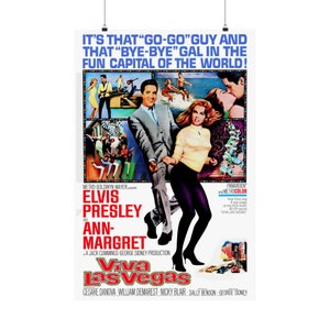 Viva Las Vegas Elvis Presley Ann Margaret (1964) Classic Movie Poster