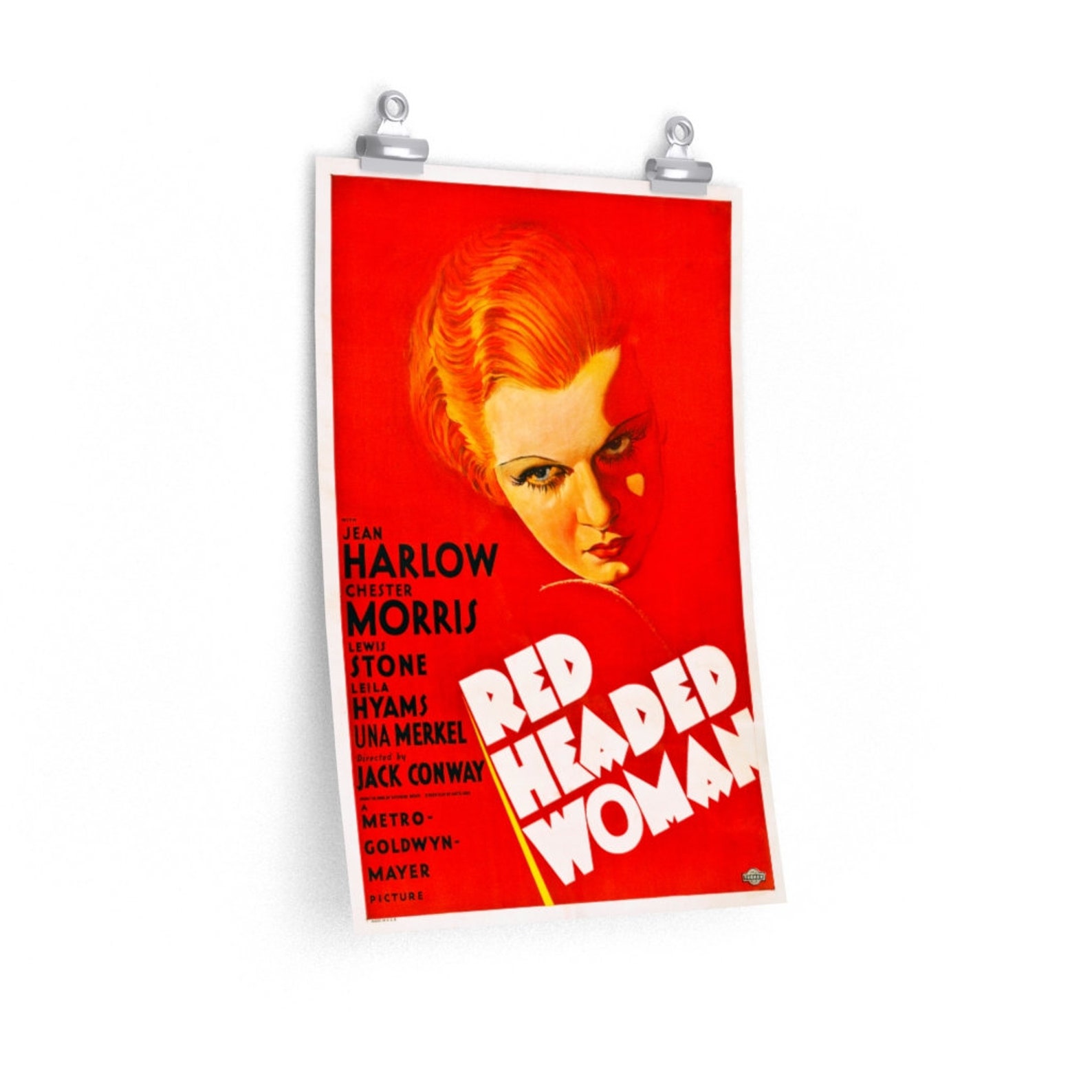 Red Headed Woman 1932 Movie Poster Etsy