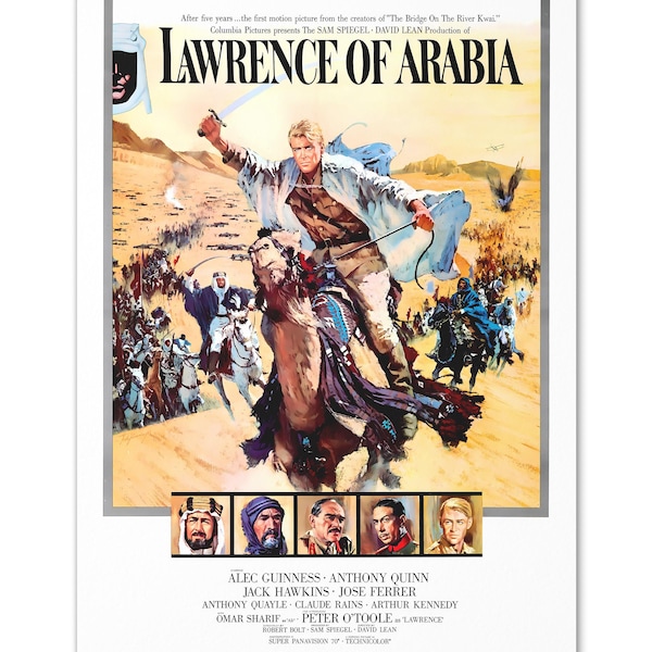 Lawrence of Arabia (1962) Classic Movie Poster