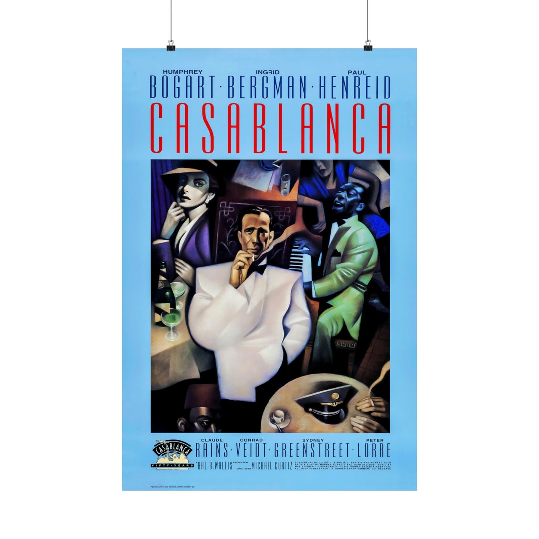 Casablanca (1942) Classic Movie Poster - Etsy