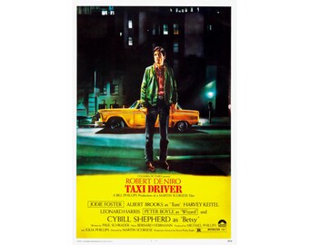 タクシードライバー（1976年）のクラシック映画ポスター、ロバート・デ
