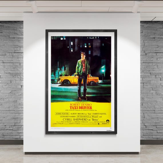 タクシードライバー（1976年）のクラシック映画ポスター、ロバート・デ