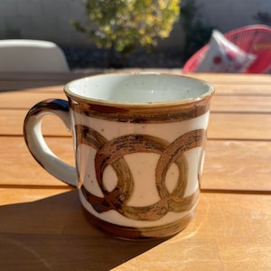Stoneware Mug | Stoneware Coffee Mug | Japan Stoneware Mug | Circle Mug