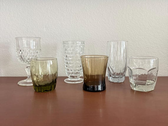 Mix & Match Vintage Glassware: Goblets and Tumblers