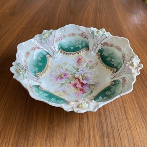 Vintage Floral Porcelain Bowl
