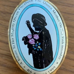 Halcyon Days Enamels Queen Mother 99th Birthday Tribute