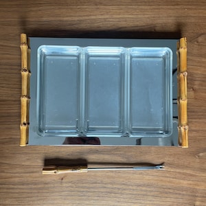 Vintage MCM Relish Tray | Vintage Appetizer Serving Platter | Appetizer Serving Dish | Condiment Tray