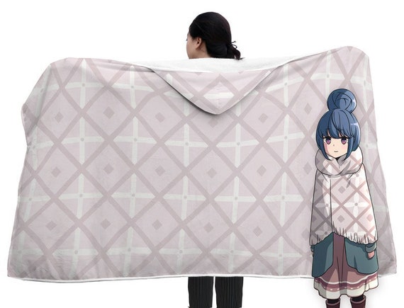 ゆるキャン△ フード付きブランケット |秘密結社ブランケット
