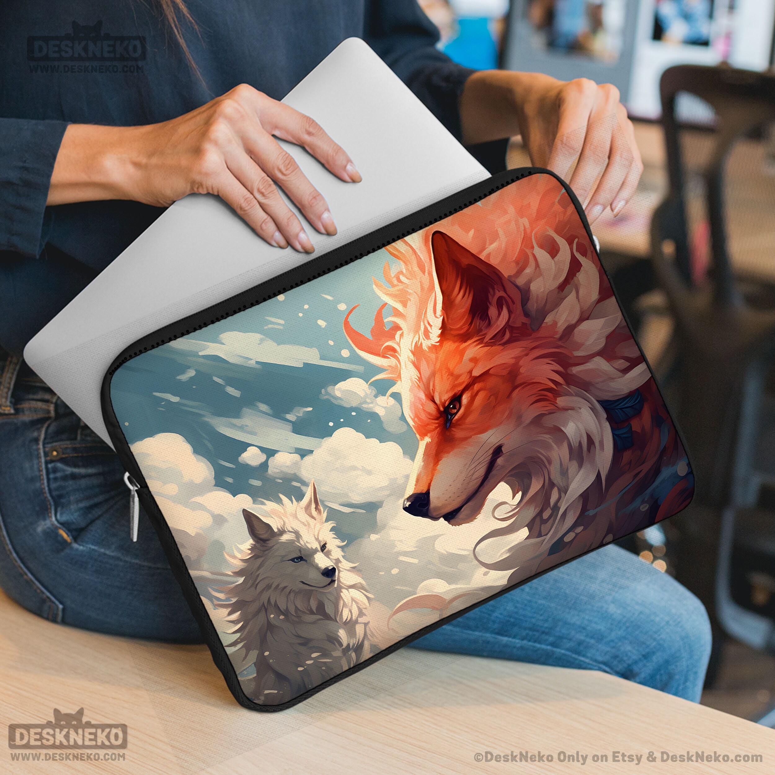 Furry laptop sleeve hotsell