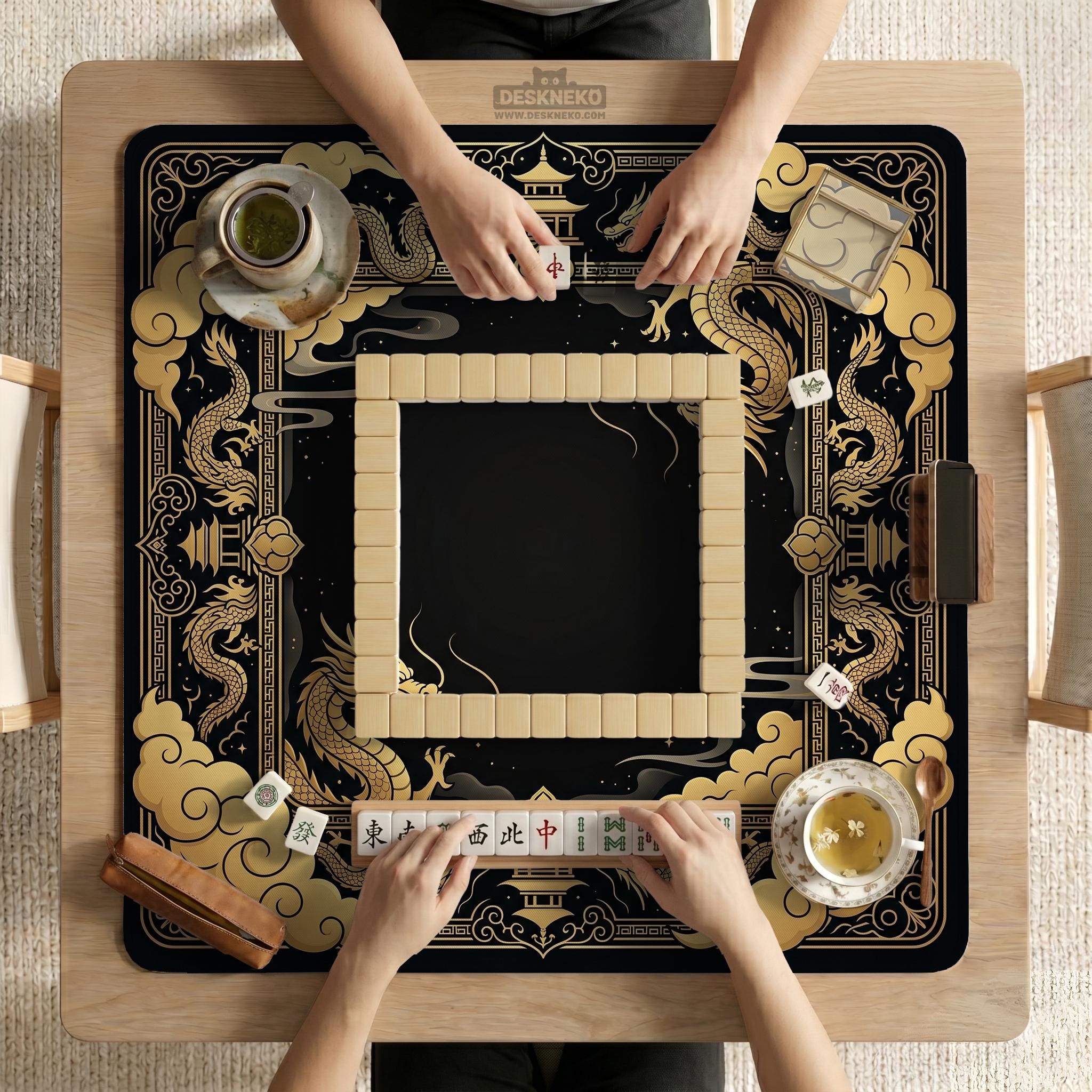 Black Gold Dragon Mat image 3