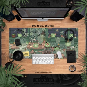 Kawaii Frogs Desk Mat, Large Gaming Mousepad Xl, Cute Mouse Pad Anime ...
