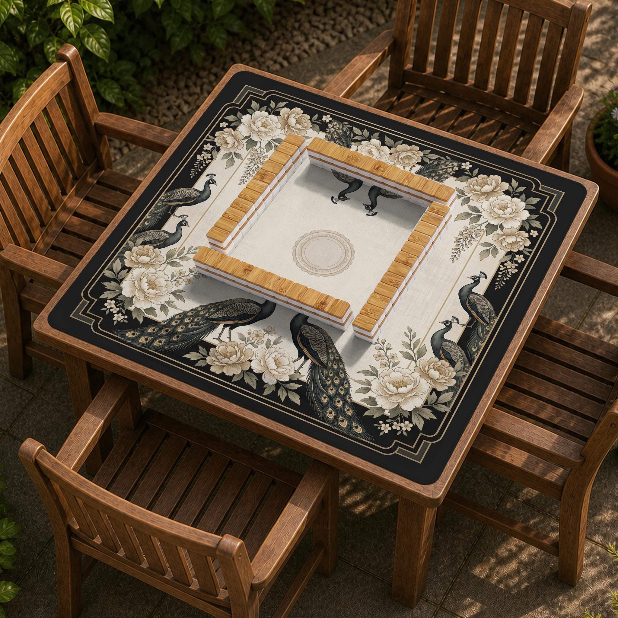 Chinoiserie Mahjong Mat image 2
