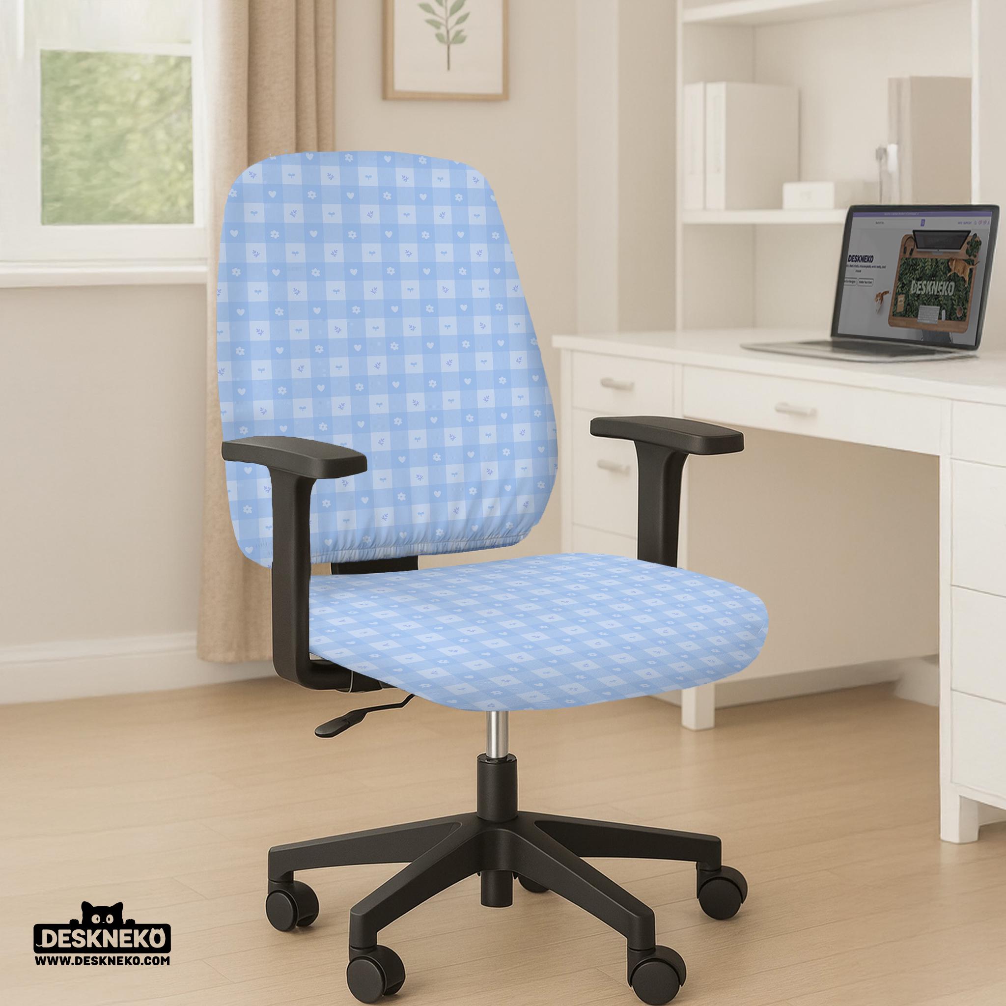 Pastel Blue Chair Cover image 2