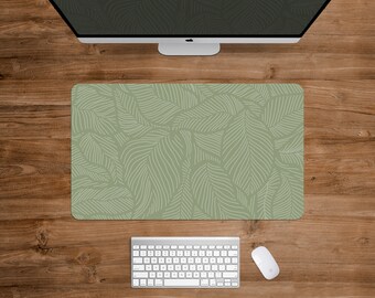 Cute Tree Design Desk Mat Sage Green Round Mouse Pad With Vintage Forest Tree Design - 7.9 Inch Circle Desk Mat For Office & Gaming Nature Mousepads