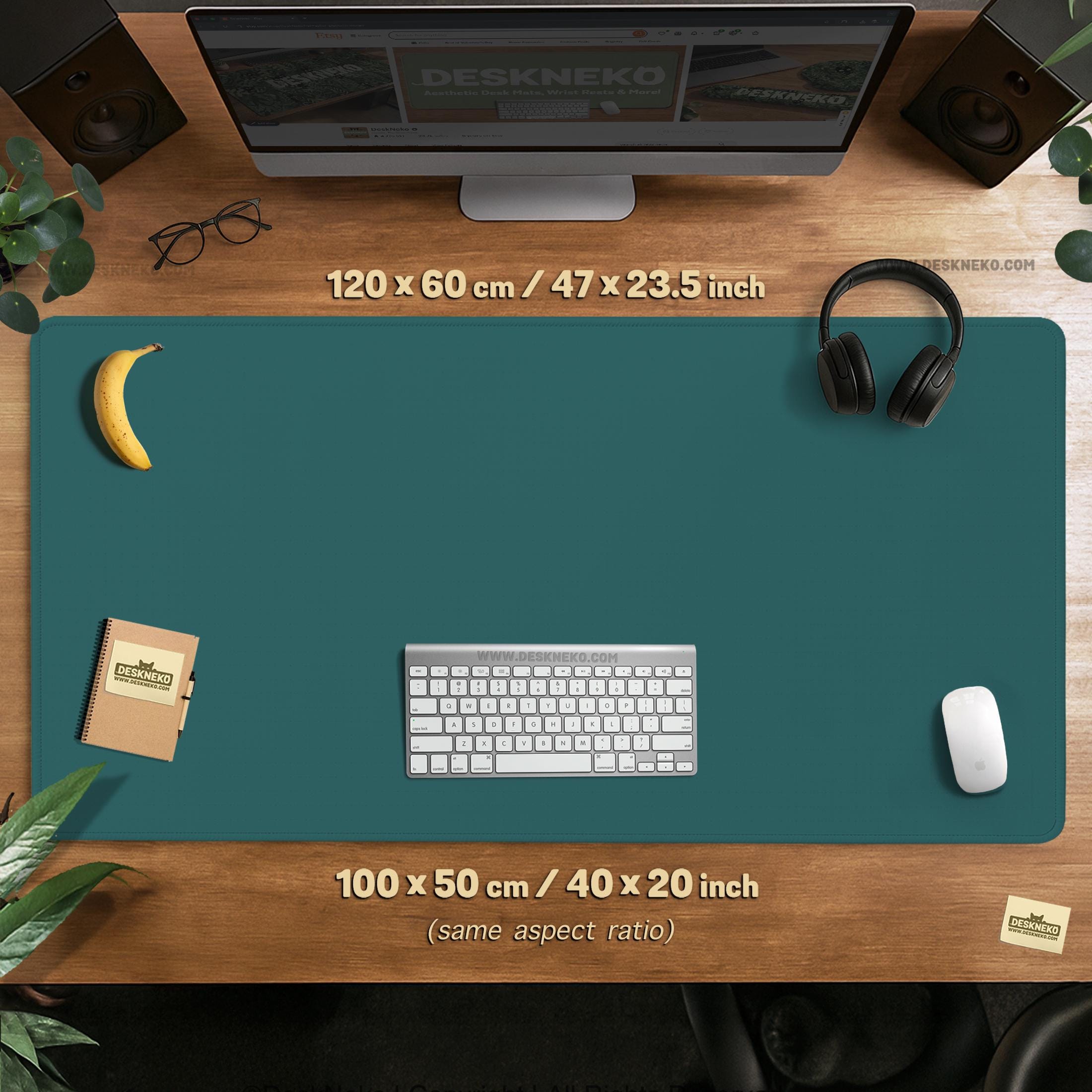 Muted Teal Desk Mat image 3