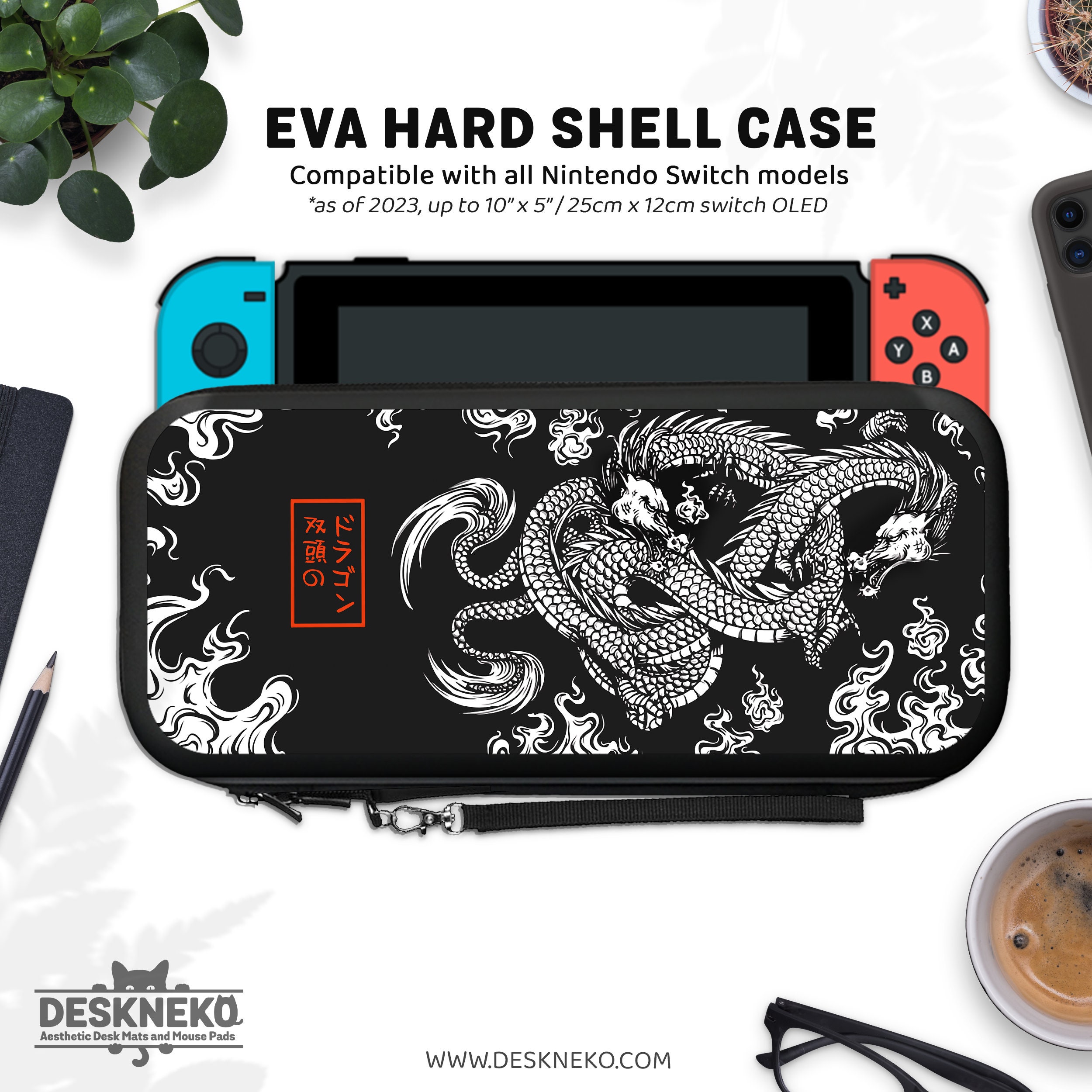 Case for Nintendo Switch, Black White Game Holder, Switches