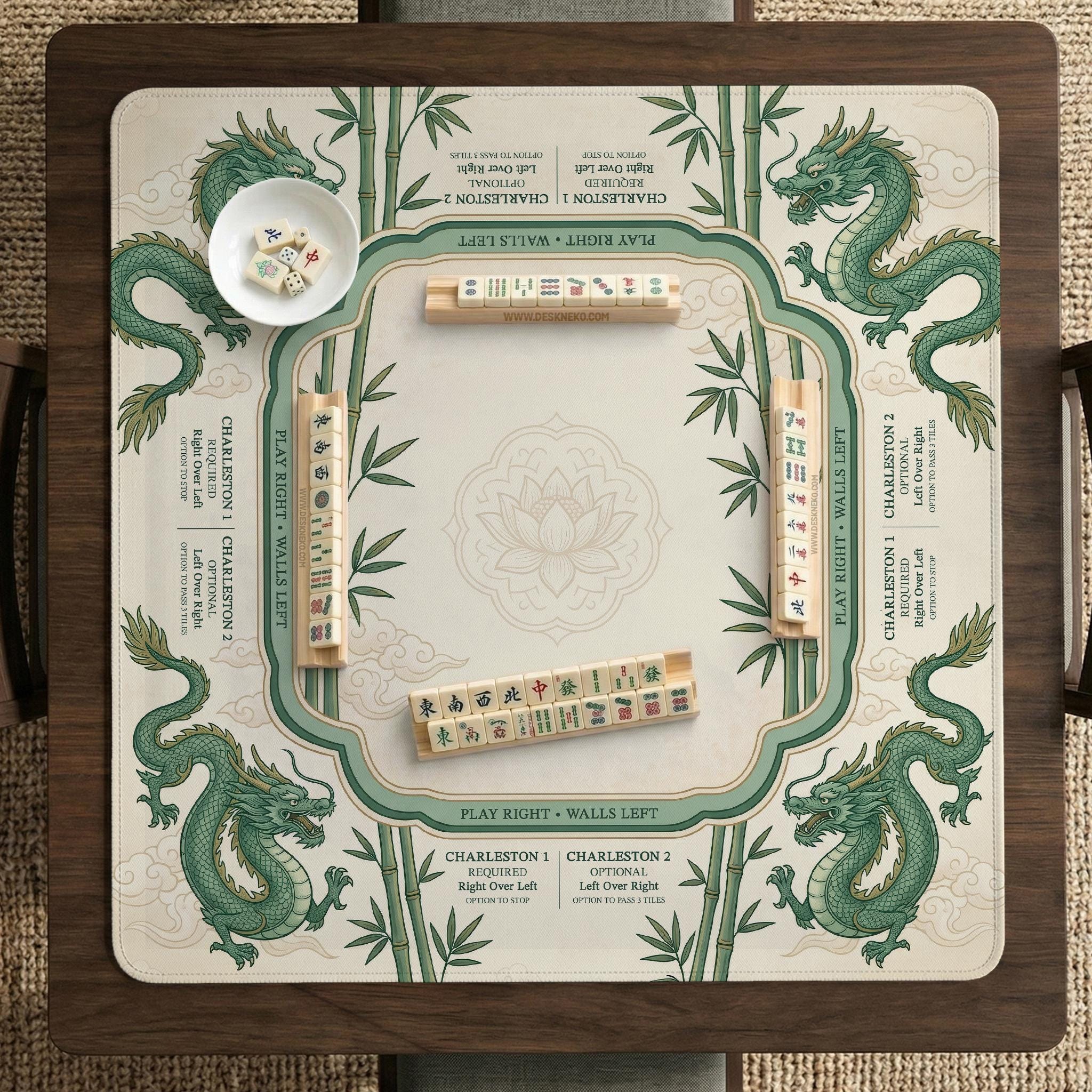 Bamboo Dragon Mahjong Mat image 4