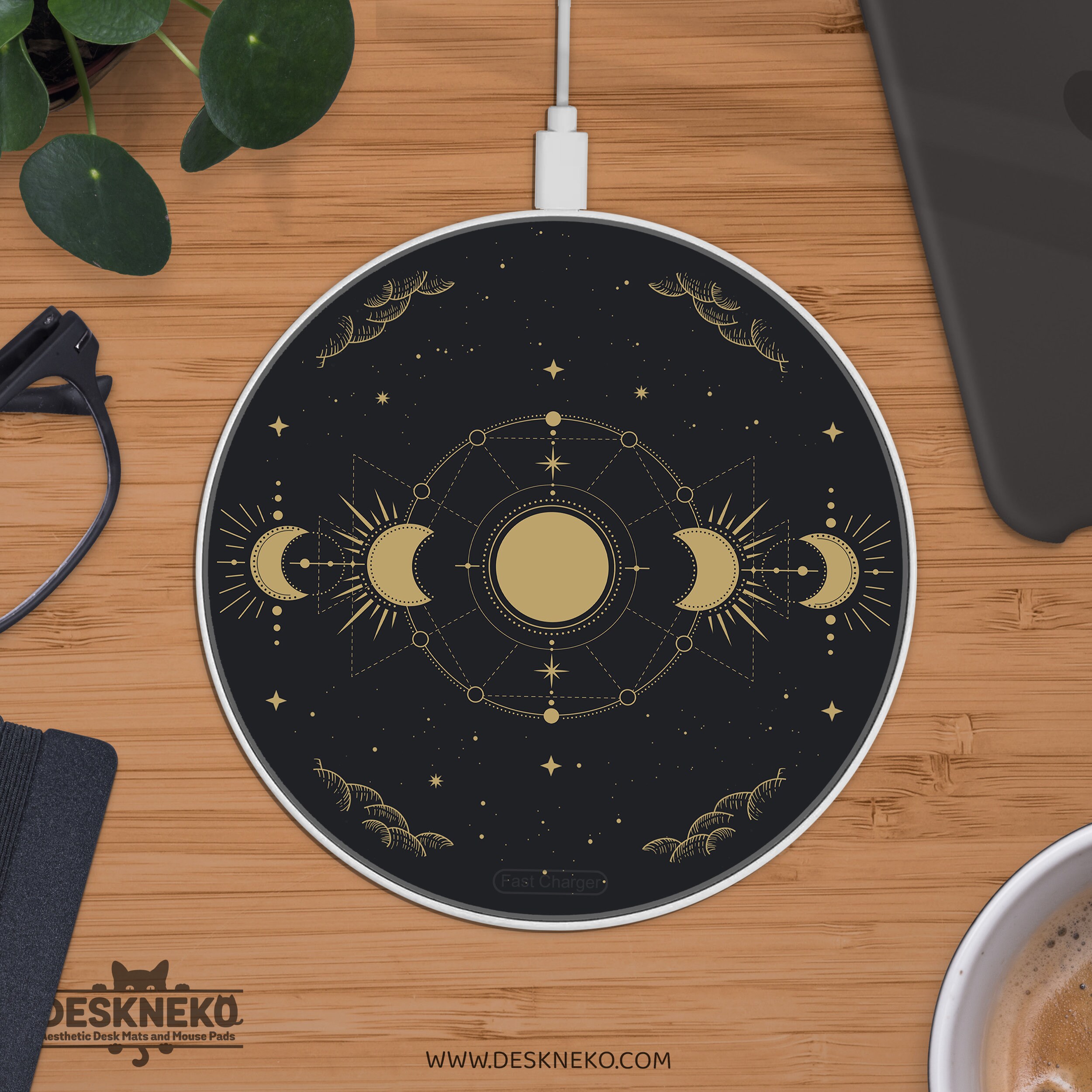 Wireless Phone Charger Pad, Fast Charging Qi Magic, Goth