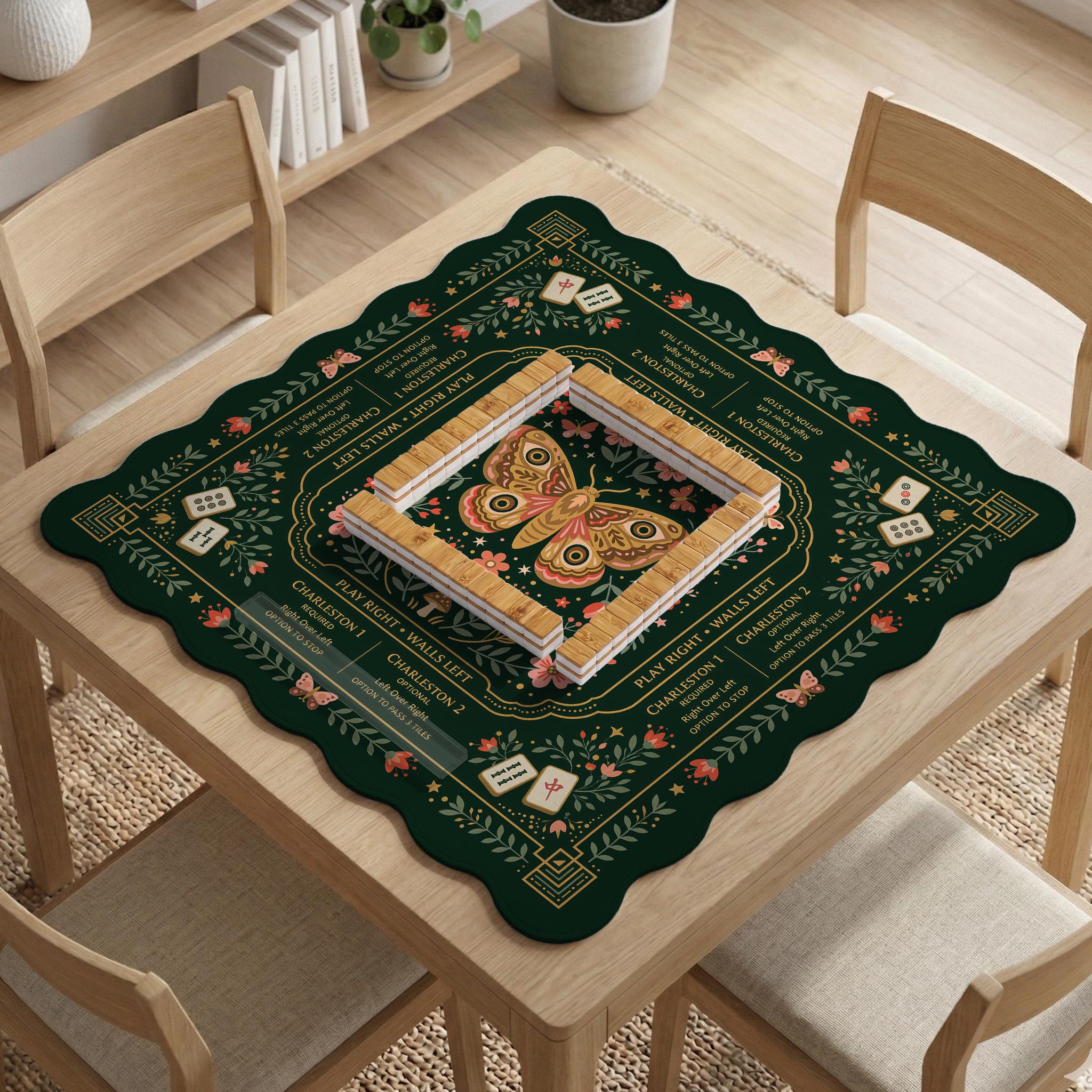 Vintage Floral Mahjong Mat image 2