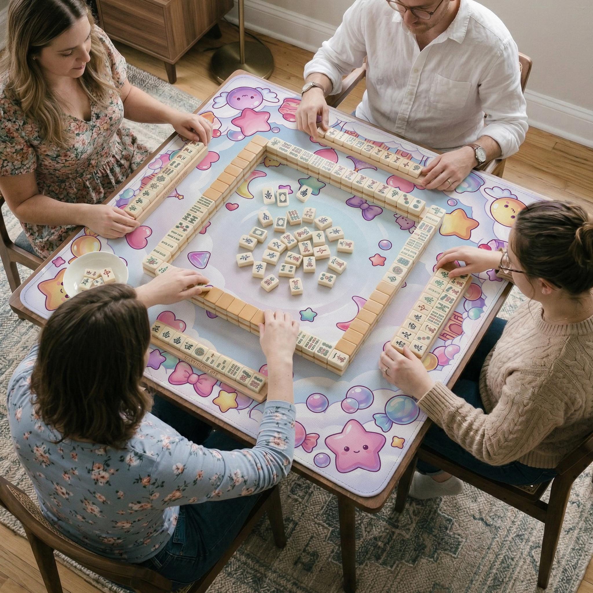 Pastel Kawaii Mahjong Mat image 4