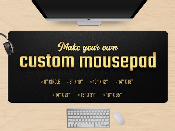 Custom Desk Mat in 6 Sizes Personalized Mousepad Print Xxl