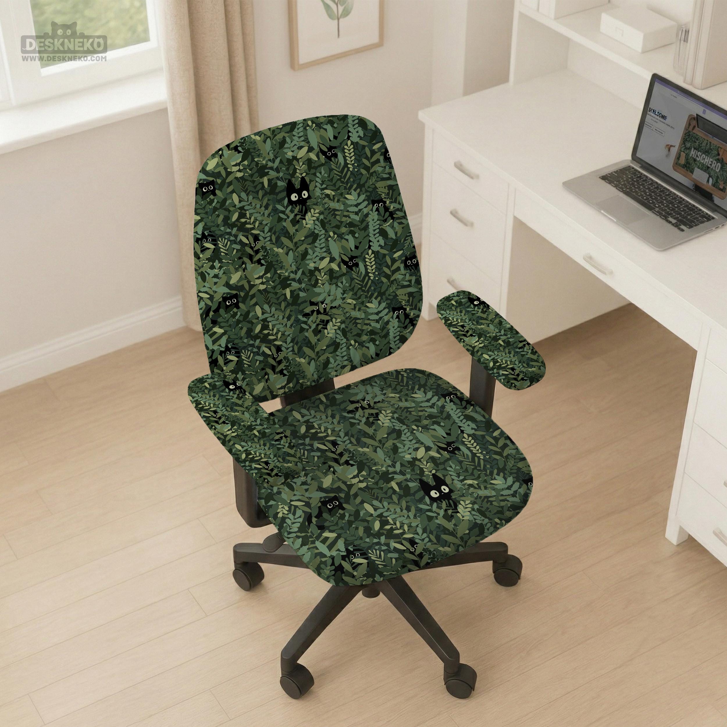 Green Botanical Chair Cover image 4