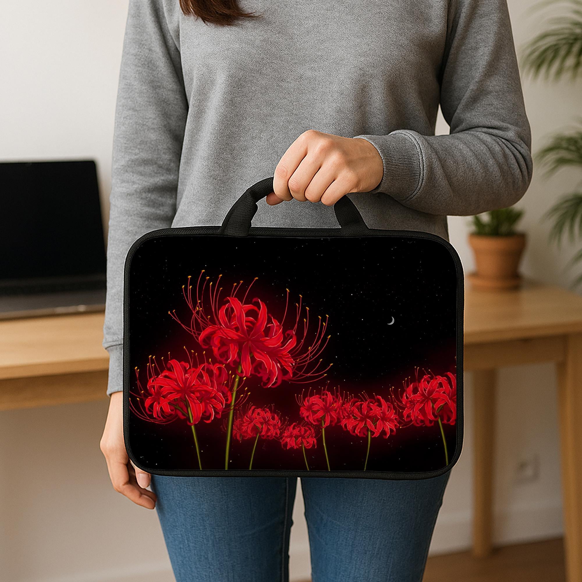 Red Spider Lily Laptop Sleeve image 3