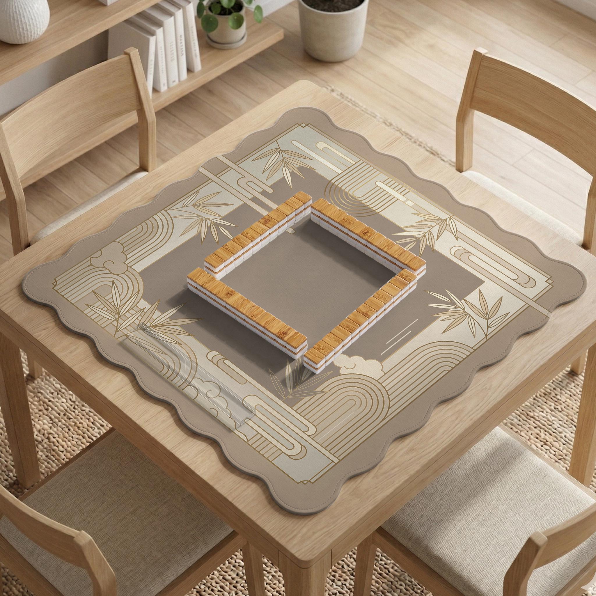 Neutral Bamboo Mahjong Mat image 3