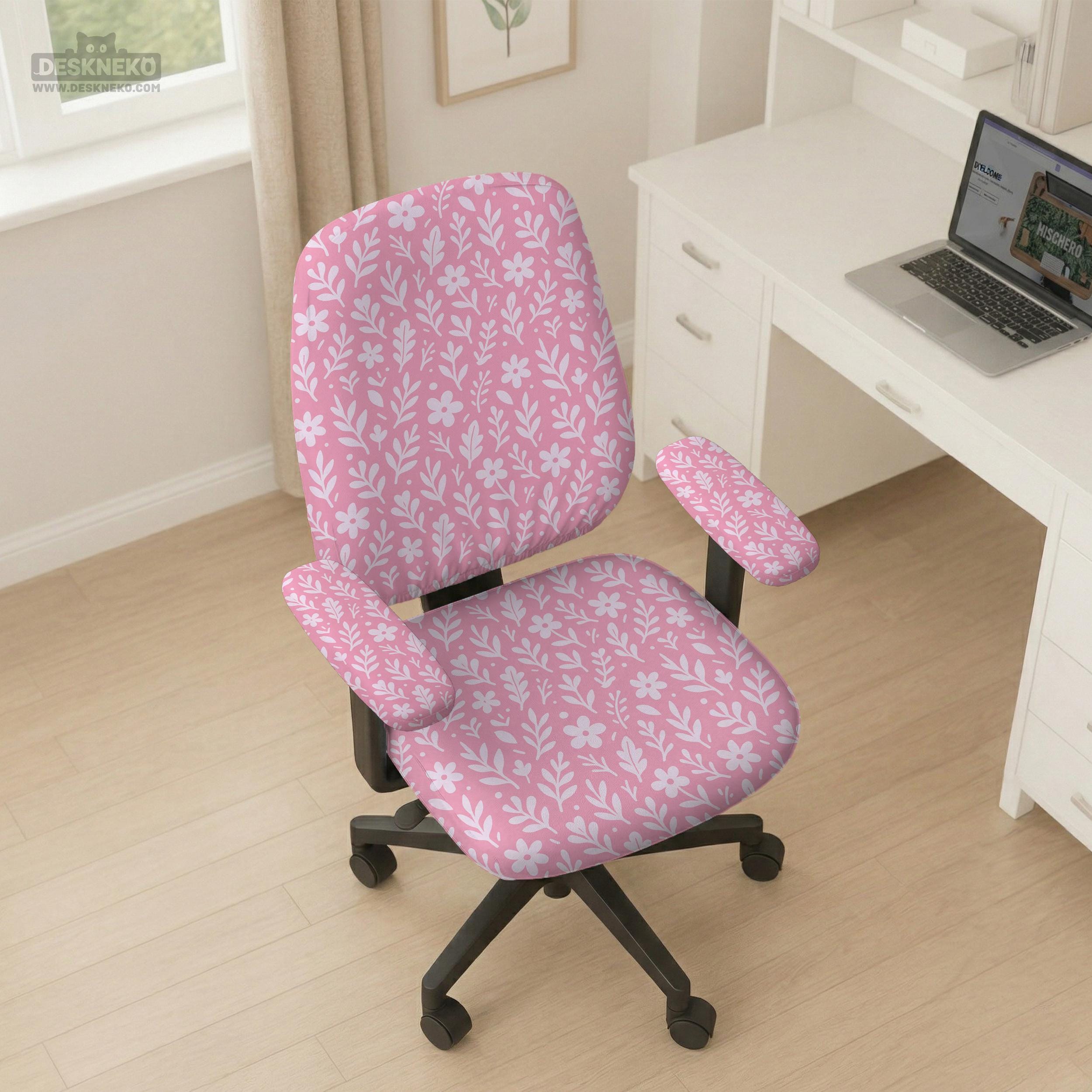 Blush Botanical Chair Cover image 3