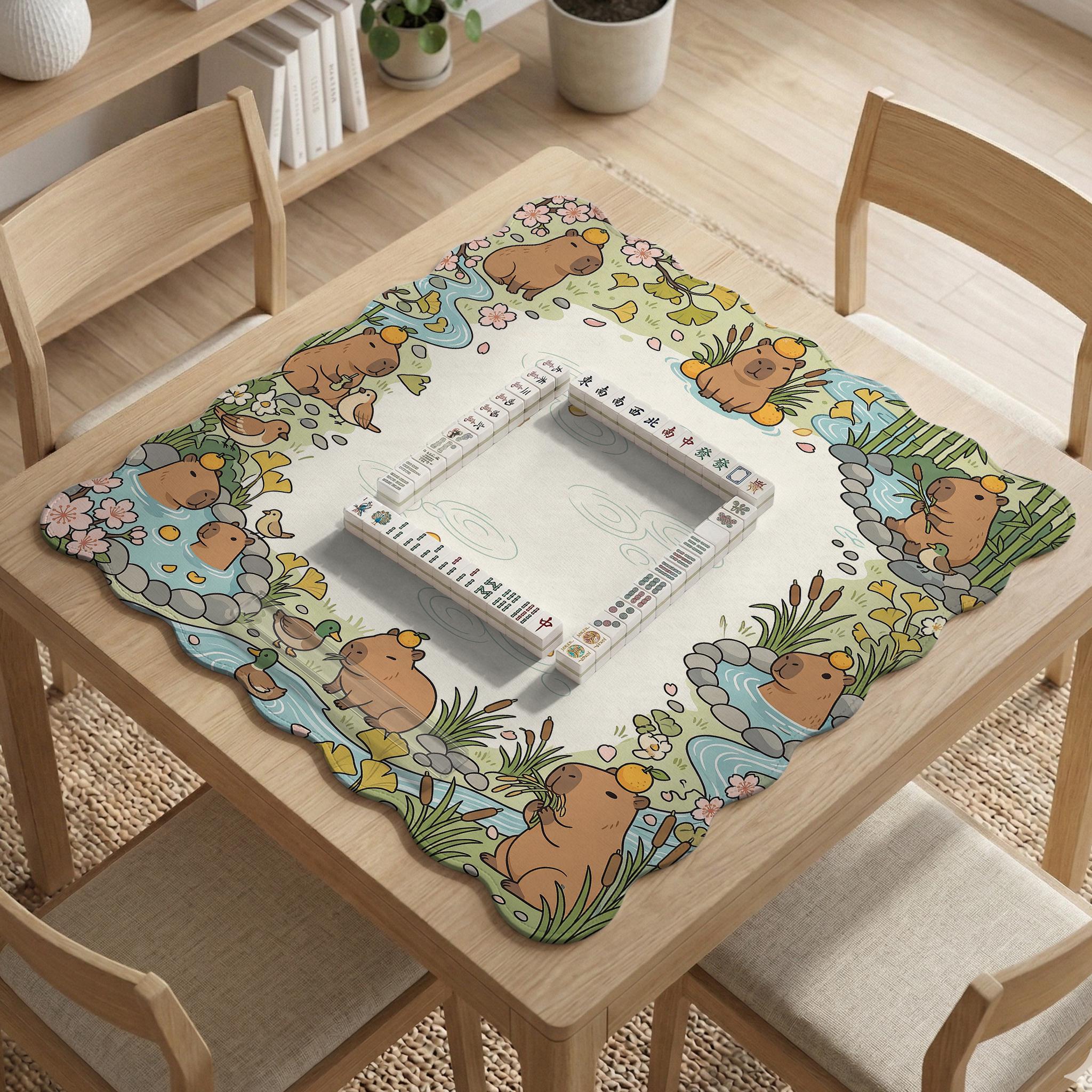 Capybara Mahjong Mat image 4