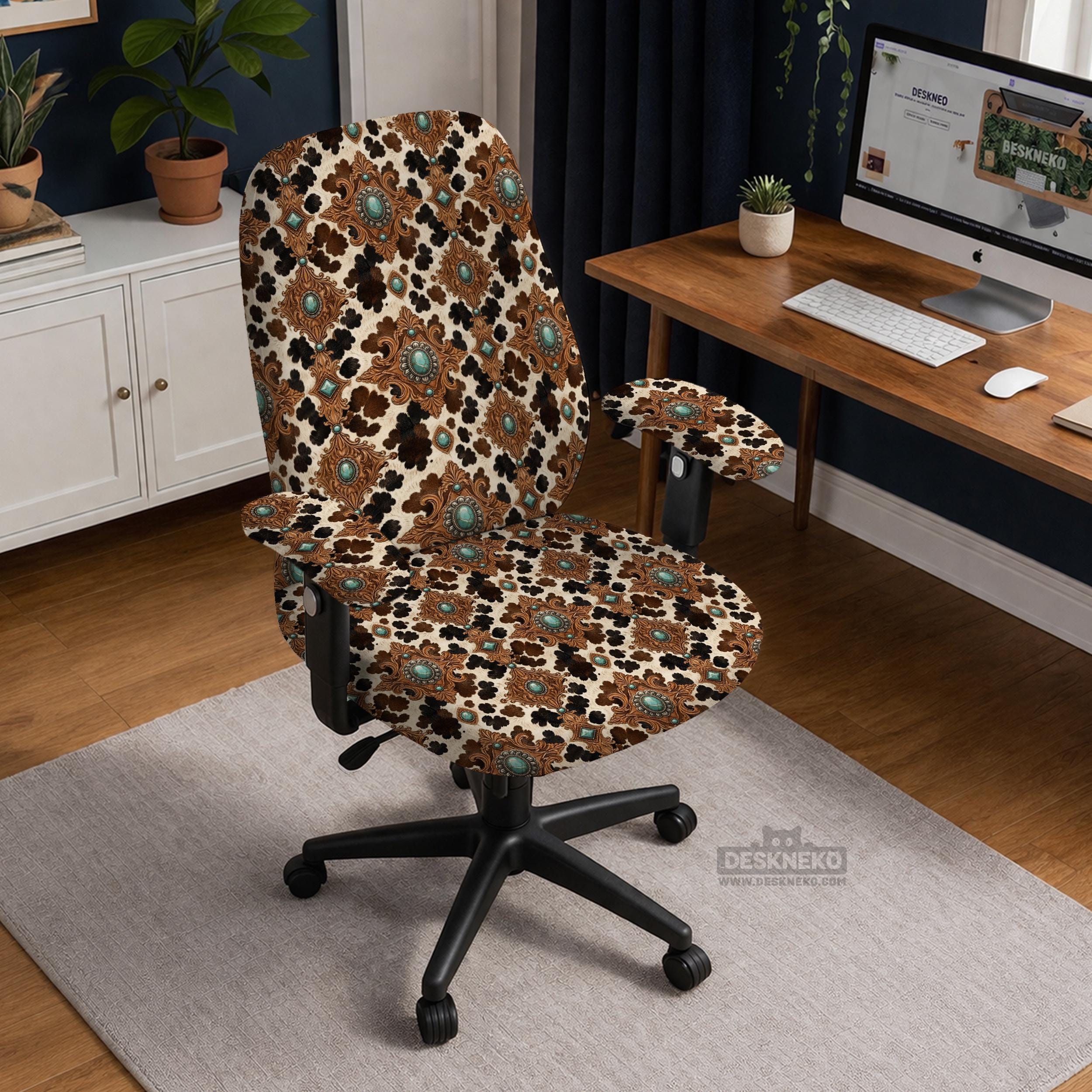 Western Cow Print Chair Cover image 2