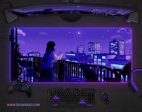 RGB Your Name Mouse Pad Anime Kawaii Gaming Accessories Carpet PC