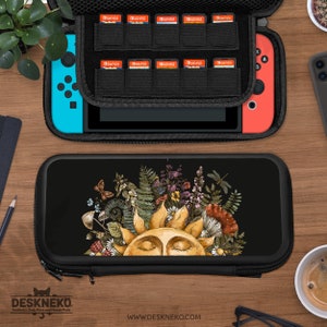 Nintendo Switch用ケース、魔女のアクセサリー、ゲームホルダー、スイッチドックカバー、ボヘミアンサンコテージコアソフトポーチ、ハードシェルクリアスキン