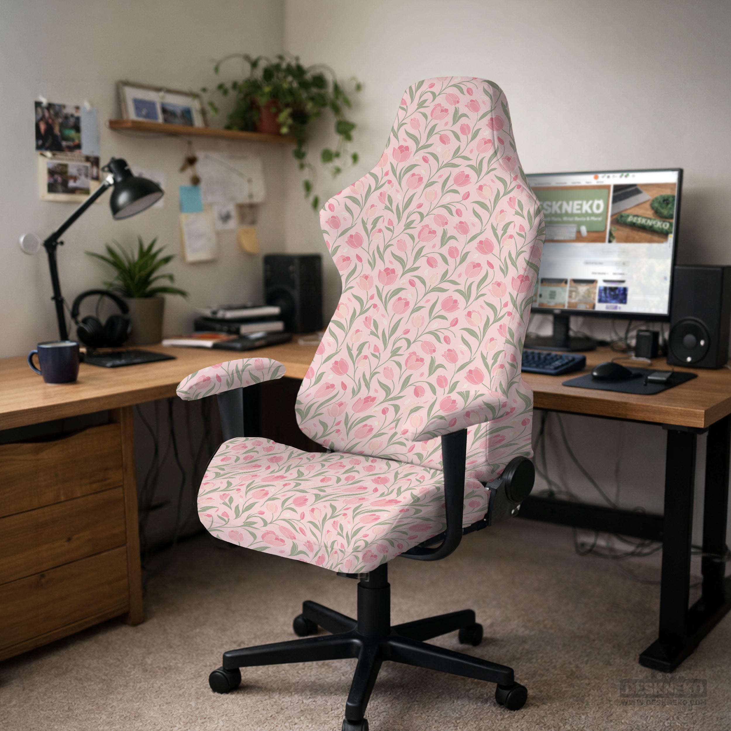 Pink Tulip Chair Cover image 3