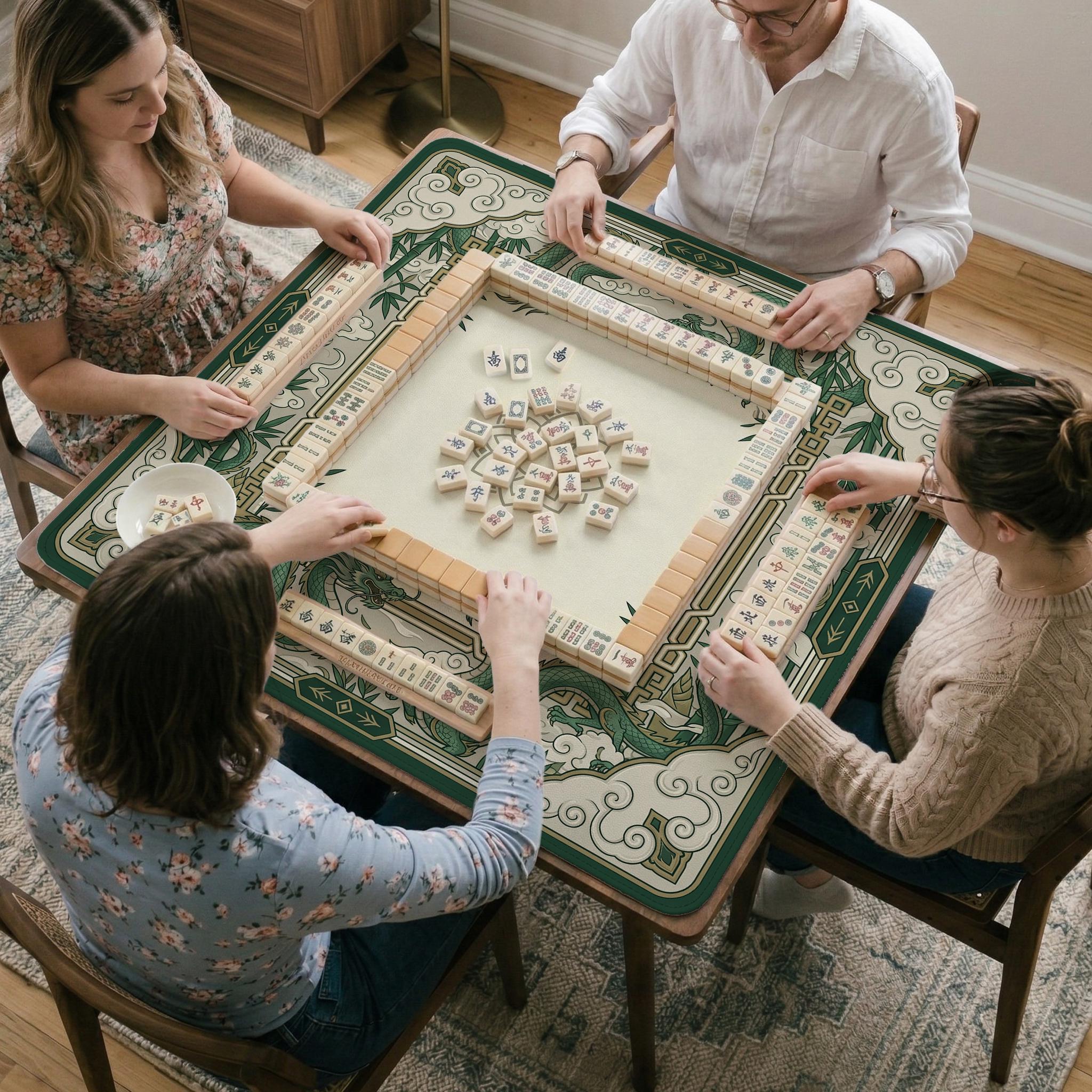 Green Dragon Mahjong Mat image 4