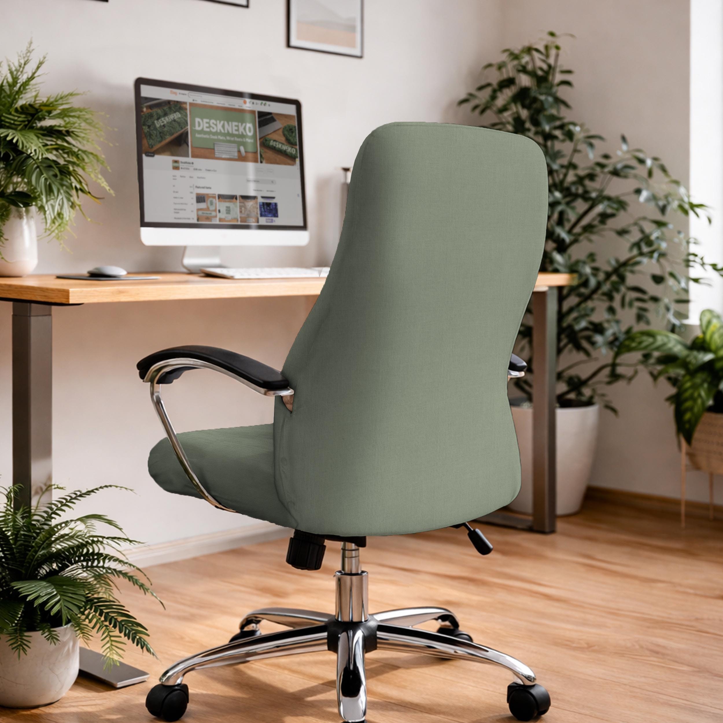 Sage Green Chair Cover image 3