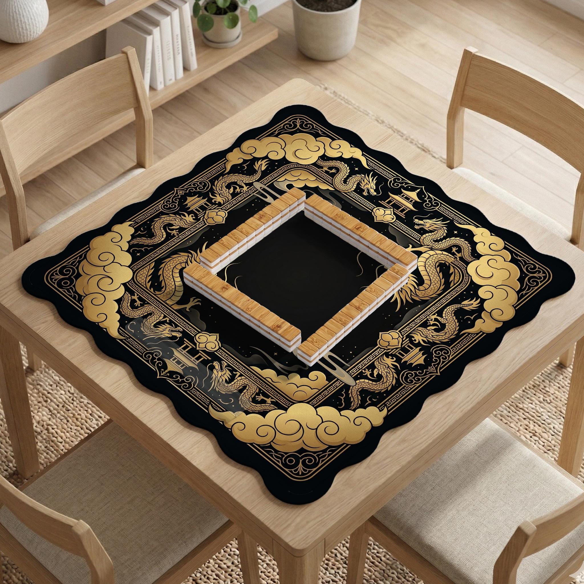 Black Gold Dragon Mat image 4
